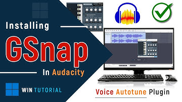 ✅ How to Install VST Plugin GSnap in Audacity on Windows PC - Voice Autotune Plugin