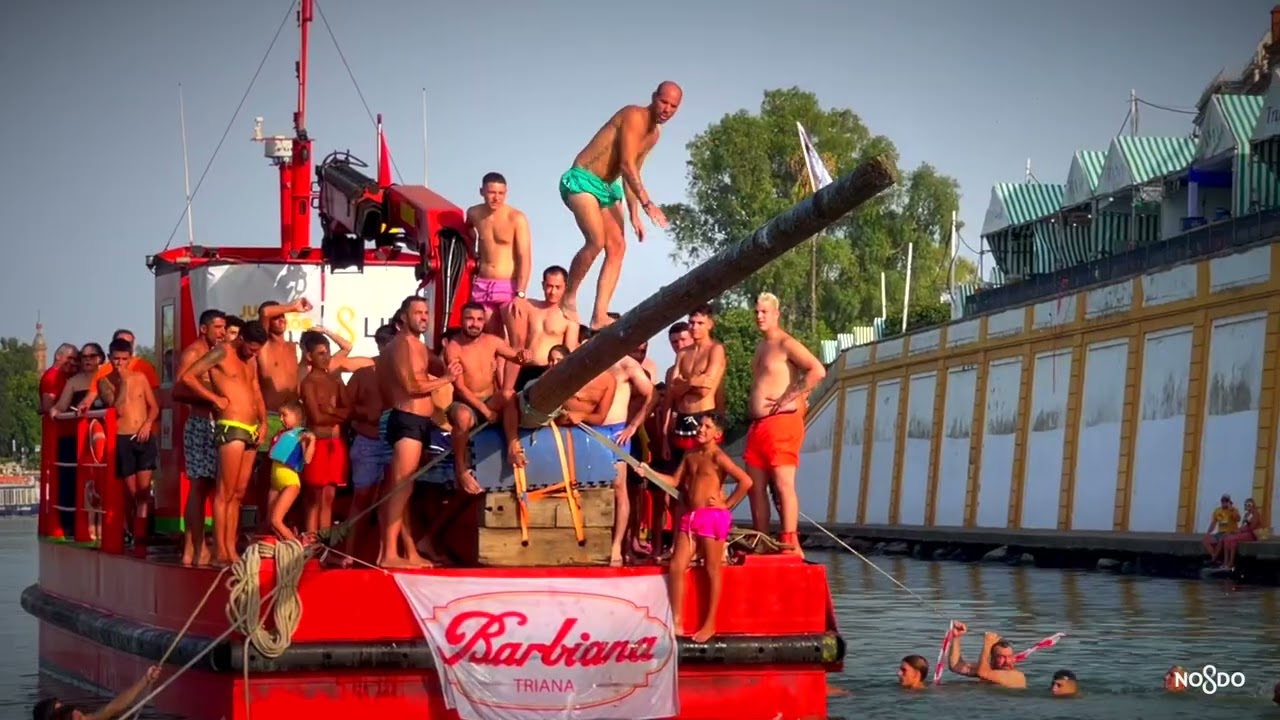 La cucaña de la Velá de Santa Ana