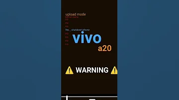 Vivo A20 Kill Screen Vivo A20 Killscreen 