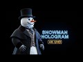 3D Hologram Video Showcase: The Snowman Clan (4K UHD Visuals)
