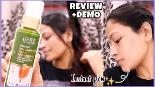 Vitamin C Face Moisturiser for Winters! | Lotus Vitamin C Skin Brightening Moisturiser Review+Demo!