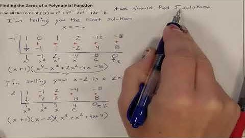 Lesson 4.6 Finding the Zeros of a Polynomial Function part 1