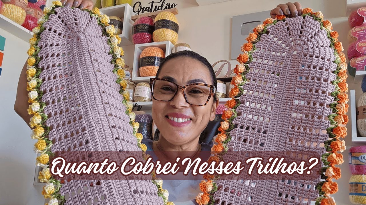 QUANTO COBREI NESSES TRILHOS DE CROCHÊ? - Vlog de Crochê - Alvenir Svagera