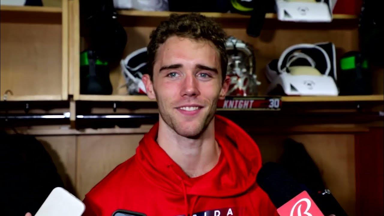 Spencer Knight, Panthers Postgame Florida 5, Arizona Coyotes 3 YouTube