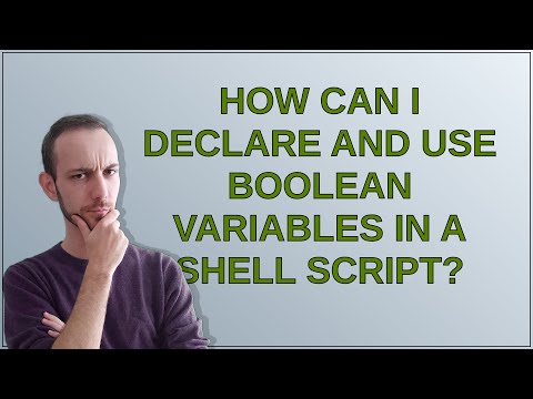 How can I declare and use Boolean variables in a shell script?