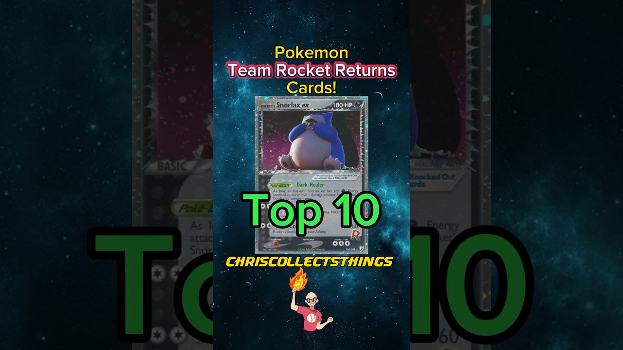 Top 10 Pokémon TEAM ROCKET RETURNS cards 🚀 