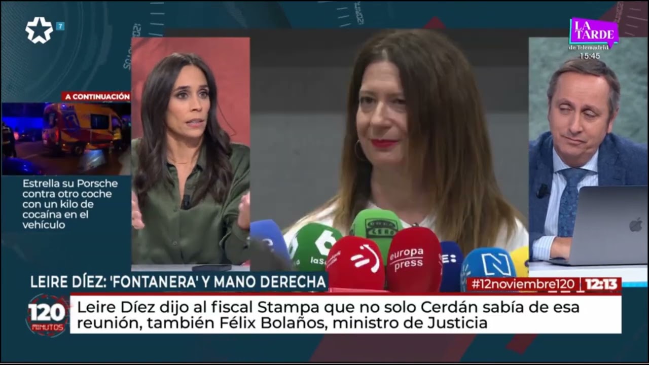 Pilar Velasco reacciona en Telemadrid al debate por el caso de Leire, la “fontanera” del PSOE