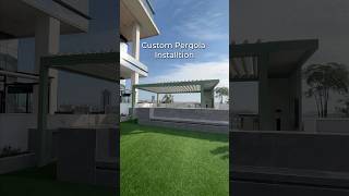 Custom Pergola Installation🛠 #custom #alunotec #aluminiumpergola #diy #installation