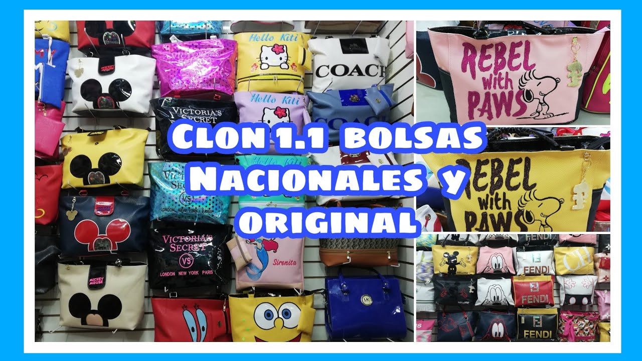 FABRICANTES DE BOLSAS DE PERSONAJES NACIONAL Y BOLSAS CLON 1.1 INICIA TU  NEGOCIO ALYBA - YouTube
