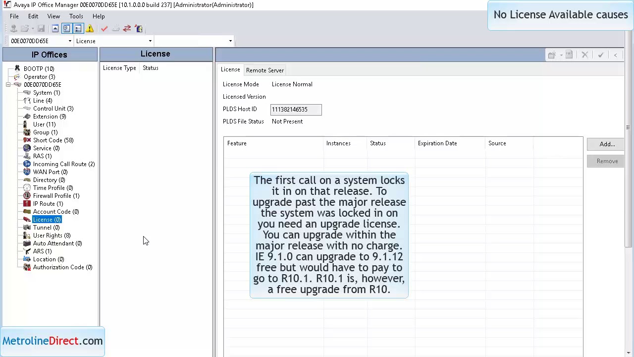 How to Resolve No License Available Error on your Avaya phone - YouTube