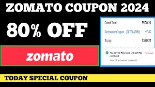 zomato coupon 2024 || zomato 60 off coupon 2024 || Zomato coupon code