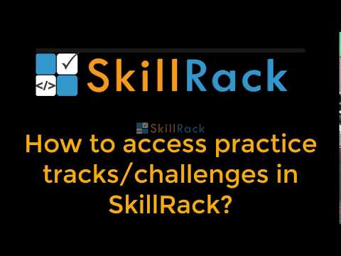 How to access practice tracks/challenges in SkillRack?