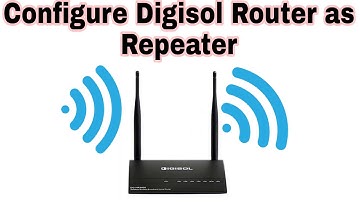 How to Configure your Router as Repeater, WiFi Extender | Digisol Router as Repeater |