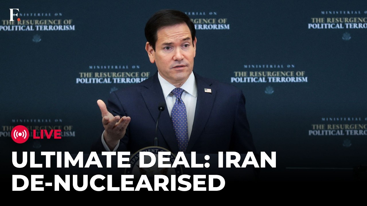 Rubio LIVE: 'De-nuclearisation of Iran is Ultimate Deal' Says Rubio, Urging Iran to Open Hormuz thumbnail