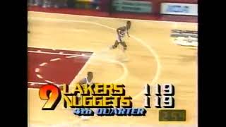 Magic Johnson at Nuggets 1989 21Pts 13Ast GAME WINNER