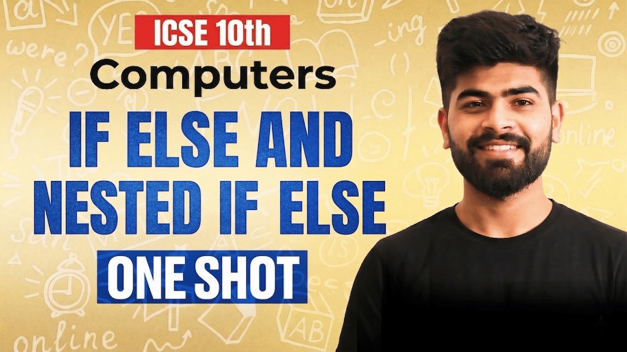 class 10 computer science | unit 3 programming |... 🔥 If Else & Nested If Else | ICSE Class 10 Computer Applications | ICSE ...