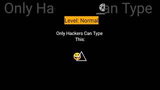 only hackers can type this 😅⃤ tutorial #shorts