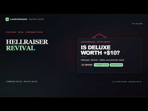 Hellraiser: Revival — Standard vs Deluxe, Prices & Preorder Bonuses