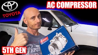 19891995 5th gen Toyota Pickup/4runner 3.0 V6 A/C Compressor Replacement