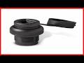 ASI PP2RJ45BL Weatherproof RJ45 to RJ45 Bulkhead Connector, Ethernet, Female to Female Black Bezel