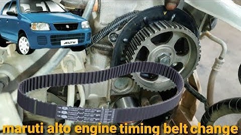maruti alto engine timing belt change