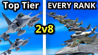 CAN 2 TOP TIERS BEAT 8 PLAYERS FROM EVERY RANK IN WAR THUNDER (Hardest Challenge ever!?)