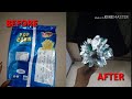 DIY Best out of waste| Beautiful craft project out of chips wrapper| Show flower making