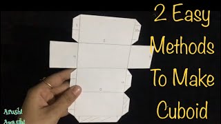 Math TLM| How to make cuboid/ rectangular prism| 2 simple methods|