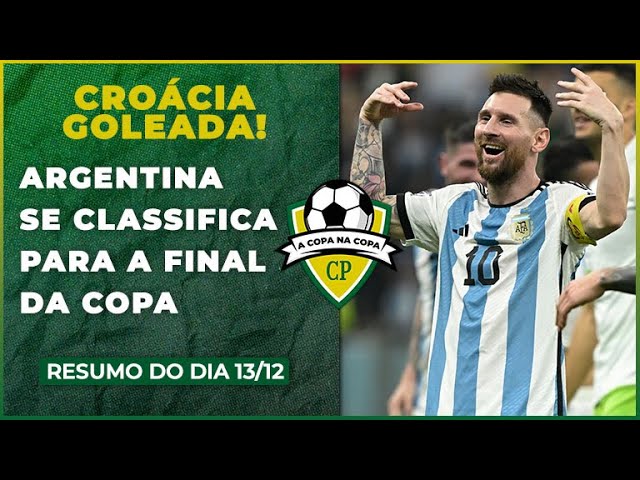 Argentina goleia a Croácia e vai à final da Copa do Mundo do Catar