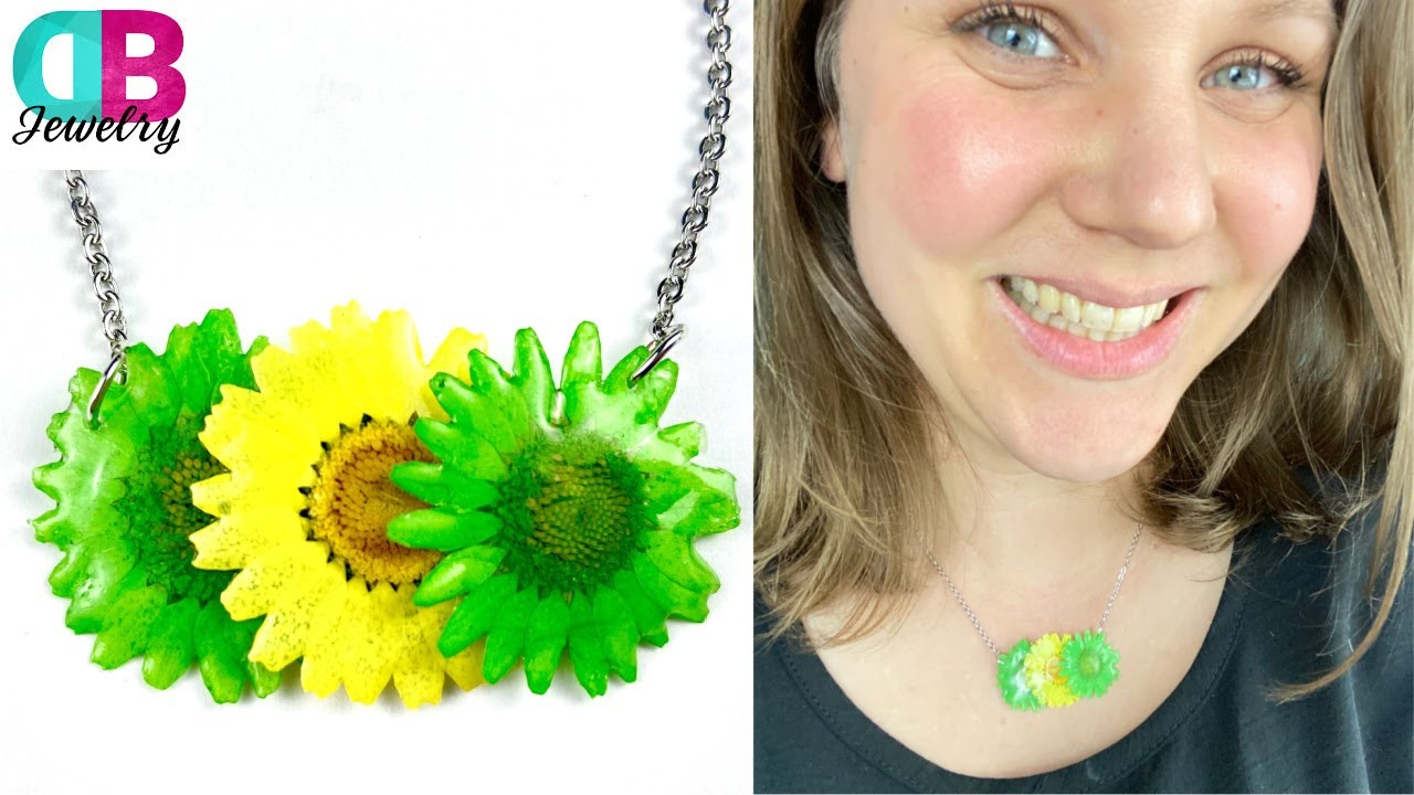 How I Made this Real Flower Necklace Using UV Resin - DIY UV Resin ...