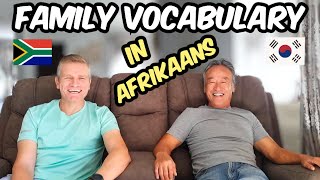 Family vocabulary in Afrikaans