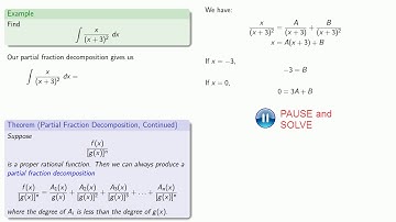 integration partial fractions 3