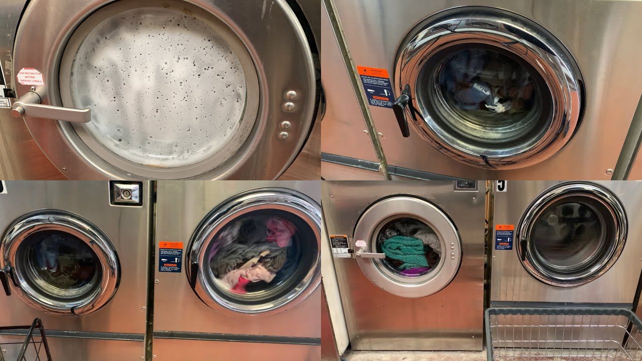 Laundromat day Episode 23 Afternoon washers action with Speed Queen and Dexter