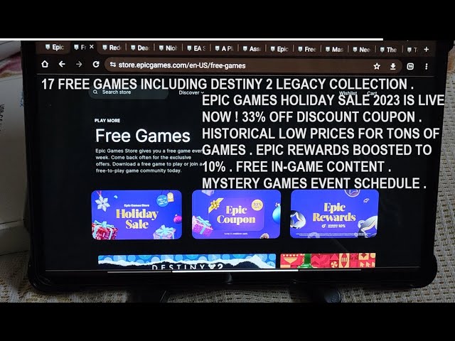 Epic Games: 15 Free Games & 25% Discount Coupon 