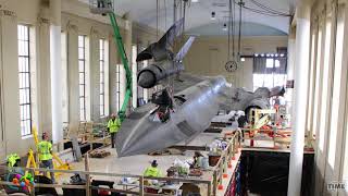 Moving the SR71 Spy Plane Time Lapse at the Science Museum of Virginia