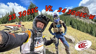 2024 KTM 300XCW VS. 2023 KTM 300XC | Nate Creek Trail | Alpine Trail