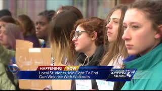 Local students join fight to end gun violence with walkouts