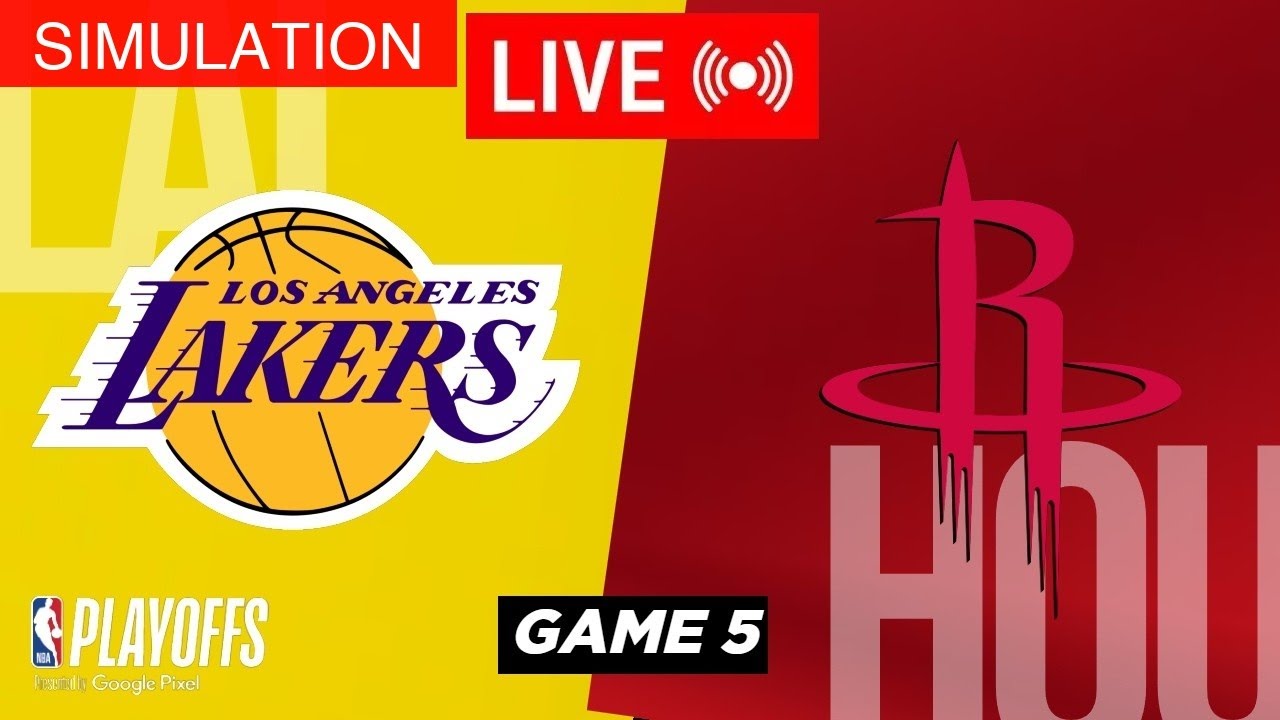 2K NBA LIVE SIMULATION! Los Angeles Lakers vs Houston Rockets | April ...