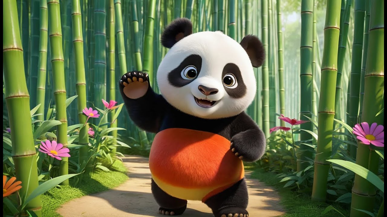 Panda Bear, Panda Bear, Spin Around! | Fun Animal Movement Song for Kids | Play Adventure Rhyme