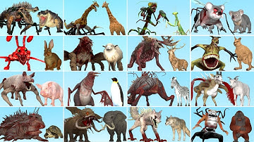 NORMAL VS PARASITED ANIMALS ZOOCHOSIS FAMILY in Garry