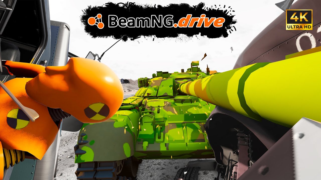BeamNg.drive | Tank Road Rage | Cinematic | 4K - YouTube