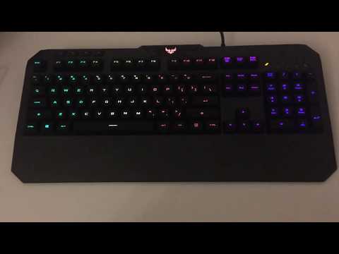 Efectele de iluminare de pe ASUS TUF Gaming K5