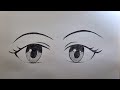 Comment dessiner des yeux danime tape par tape  dessin facile crayon  dessin danime facile