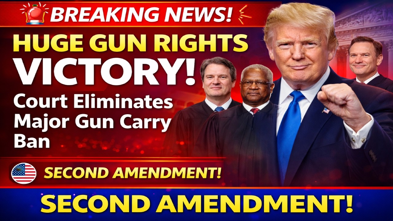 🚨Huge Gun Rights Victory : Court Eliminates Major Gun Carry Ban Second Amendment!