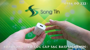 BOROFONE - Bộ Cóc Cáp Sạc BA13 - Cổng Lightning 2.1A