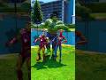 GTA V IRON MAN AND HULK SAVING SPIDER MAN #shorts | GERINGG