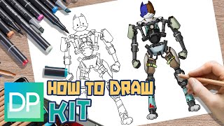 [DRAWPEDIA] HOW TO DRAW *NEW* KIT SKIN from FORTNITE - STEP BY STEP DRAWING TUTORIAL