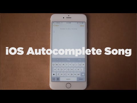 ♫ iOS Autocomplete Song | Song A Day #2110