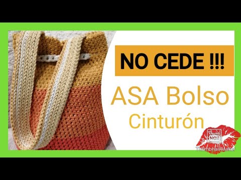 Tutorial asas para bolso tejido a crochet - Crochet handle for bag💜Mayelin  Ros -…