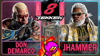 Tekken 8🥊Don Demarco (RAVEN) VS Jhammer (LEROY)🥊4K 60ᶠᵖˢ🥊#tekken8